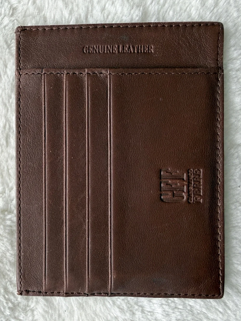 🇮🇹 Vintage Gianfranco Ferré Brown Leather Card Holder and Wallet.